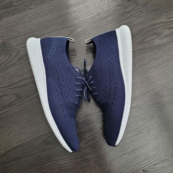 Cole Haan 2. Zerogrand Women's Navy Knit Loafer Sneakers Size 7 Wingtip Casual - Picture 3 of 8